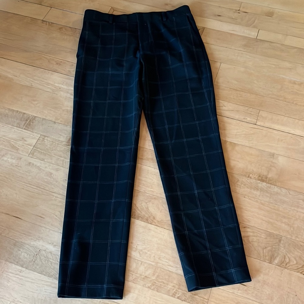 Flat front slim fit dress pant